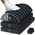 XXL(20in) Foot Rest for Under Desk at Work with 3 Adjustable Heights, Foot Stool with Bamboo Charcoal Foam, Feet Warm Pocket Foo