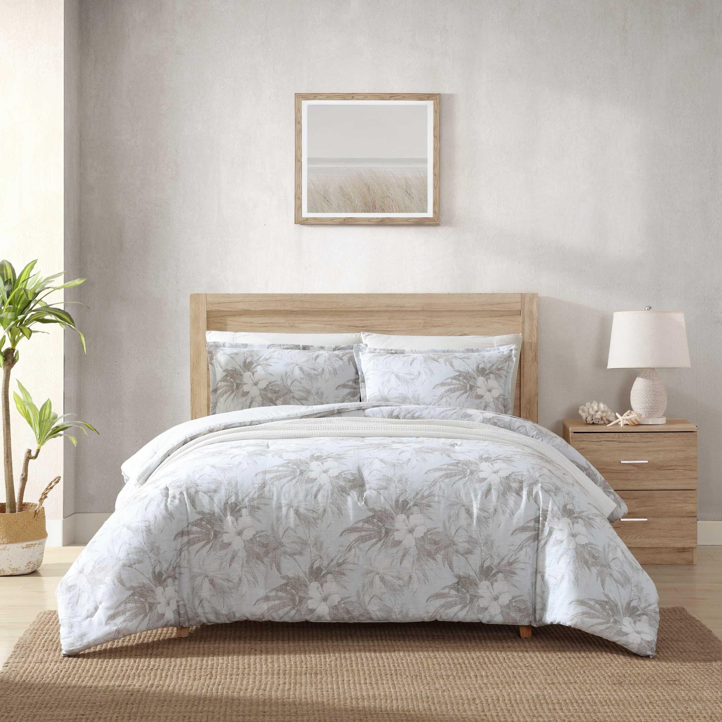 Tommy Bahama - Full/Queen Duvet Cover Set, Super Soft Cotton Bedding Set with Matching Shams, Oeko-Tex Certified (Beach Way Bloo