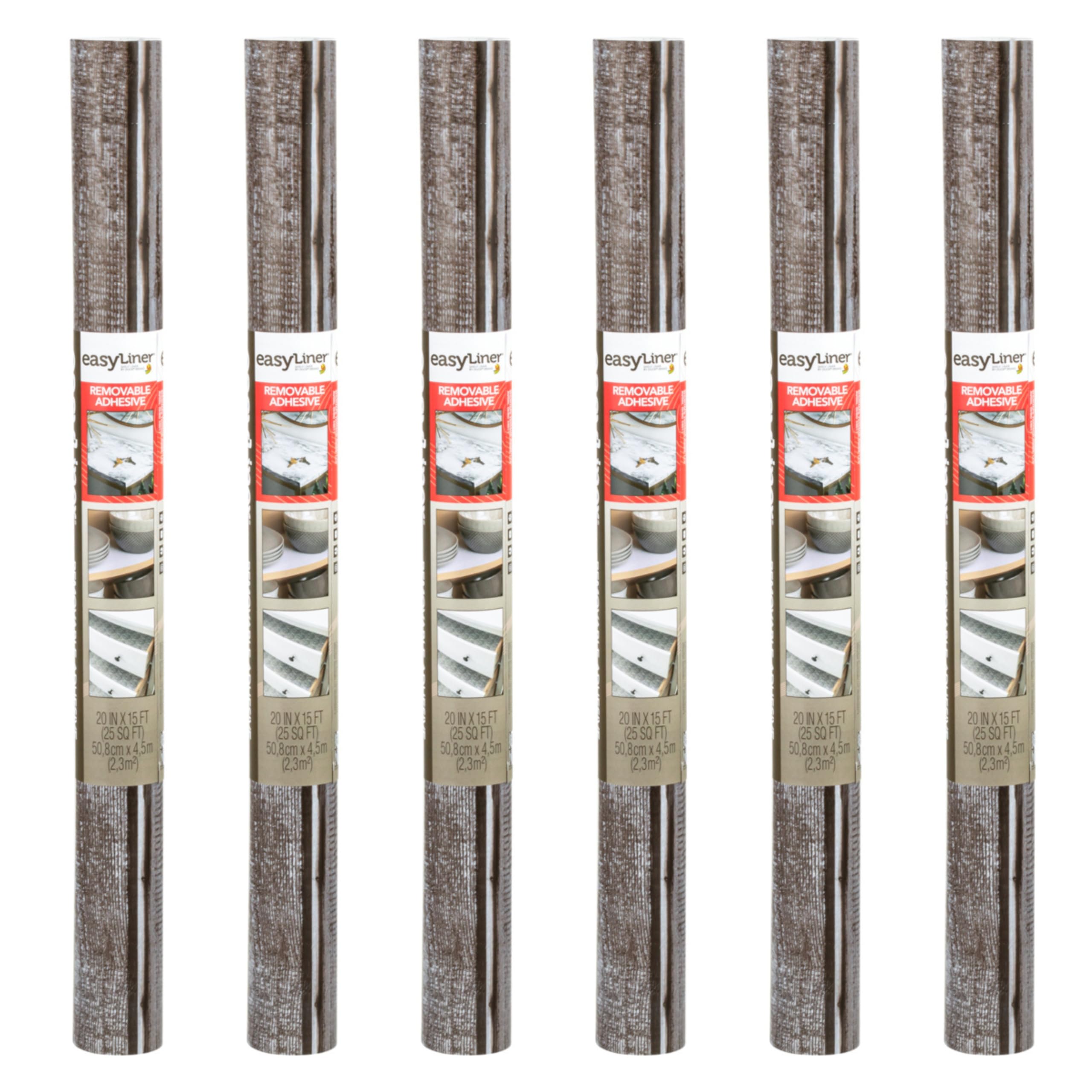 EasyLiner Adhesive Shelf Liner for Cabinets & Cupboards - Easy to Install & Cut to Fit - Self-Adhesive Shelf Paper - Peel and St