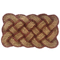 Nedia 12107 Lovers Knot 30 x 18 Mat, Brown/Natural