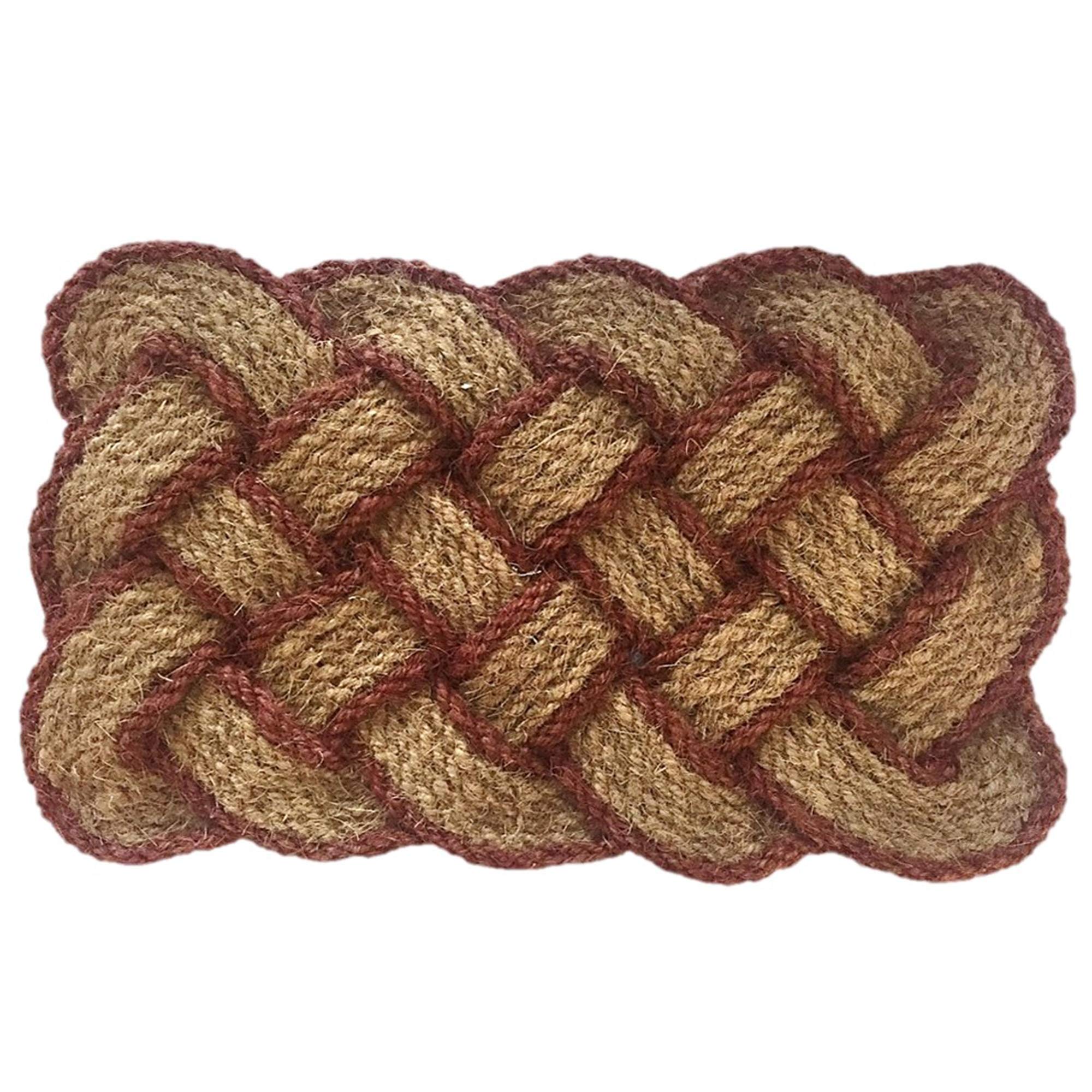 Nedia 12107 Lovers Knot 30 x 18 Mat, Brown/Natural