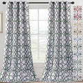 H.VERSAILTEX Blackout Curtains 96 inch Length 2 Panels Set Thermal Curtains & Drapes Window Treatment Noise Reducing Geometric M