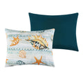 Greenland Home Kona Coastal Paradise Quilted Pillow Sham, King, Ocean