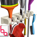 Broom Holder Wall Mount and Garden Tool Organizer, Closet Storage, Kitchen Rack, Home Organization and Garage Organizer for Rake