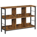 VASAGLE Bookshelf, Cube Shelf, Console Table, TV Stand with 6 Storage Cubes, for Office, Living Room, Bedroom, 13 x 47.2 x 31.5 