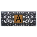 Calloway Mills 170011741A Rubber Monogram Doormat, 17 x 41 (Letter A)