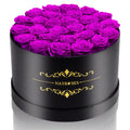NATROSES 27 Piece Forever Preserved Roses in a Box, Preserved Flowers for Delivery Birthday, Flowers Gifts for Mothers Day, Purp