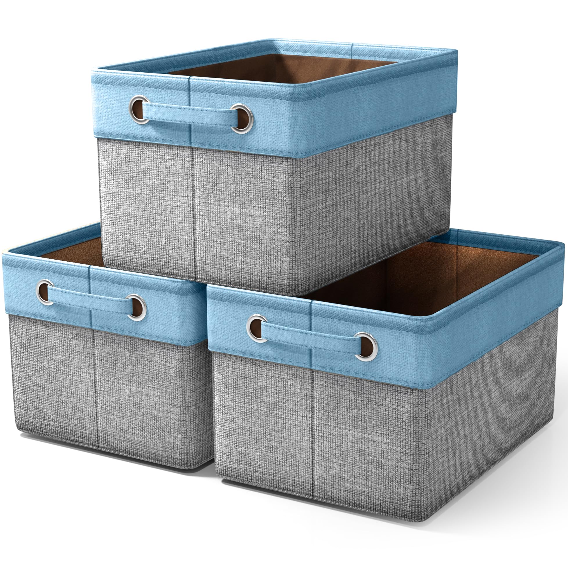 Sorbus Cubby Storage Organizer 15 Inch - Big Sturdy Collapsible Storage Bins with Dual Handles - Foldable Baskets for Organizing