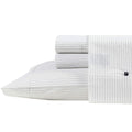 Nautica - King Sheets, Cotton Percale Bedding Set, Casual Home Decor (Buoy Line Grey, King)