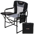 SUNNYFEEL Camping Directors Chair, Heavy Duty,Oversized Portable Folding Chair with Side Table, Pocket for Beach, Fishing,Trip,P