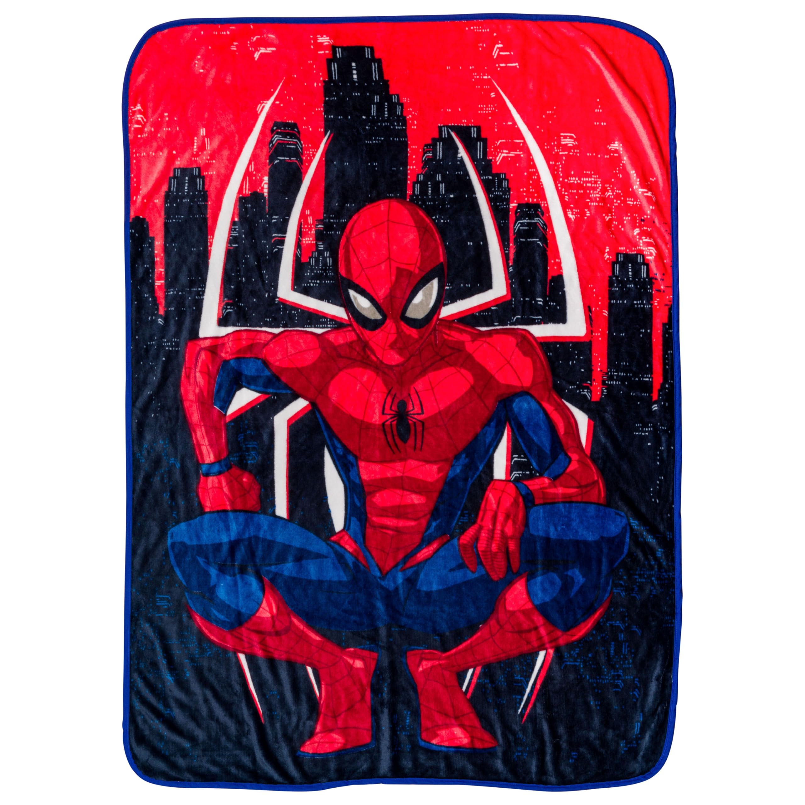 Silver Buffalo Marvel Spider-Man 45 x 60 Fleece Throw, Soft and Cozy Blanket, 185 GSM
