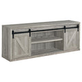 Coaster Home Furnishings - Brockton - Engineered Wood - 71-inch TV Stand with Sliding Barn Doors, Adjustable Shelf, and Driftwoo