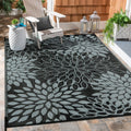 Anidaroel Outdoor Rugs 6x9ft for Patios Clearance Waterproof, Reversible Tropical Plastic Straw Camping Mat Outside Rug, Large O