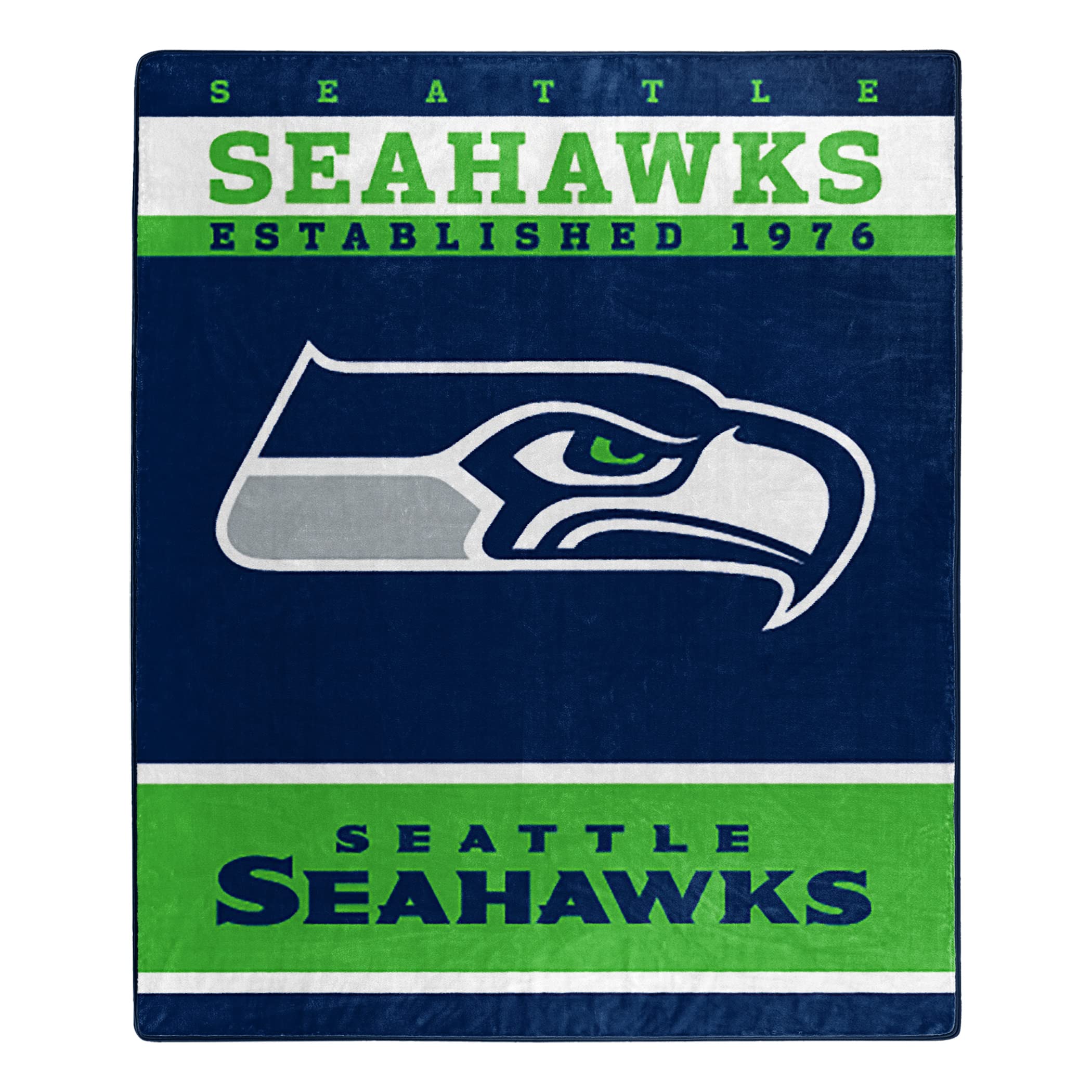Northwest NFL Polyester Raschel Throw Blanket 50X60 Inch, Seattle Seahawks