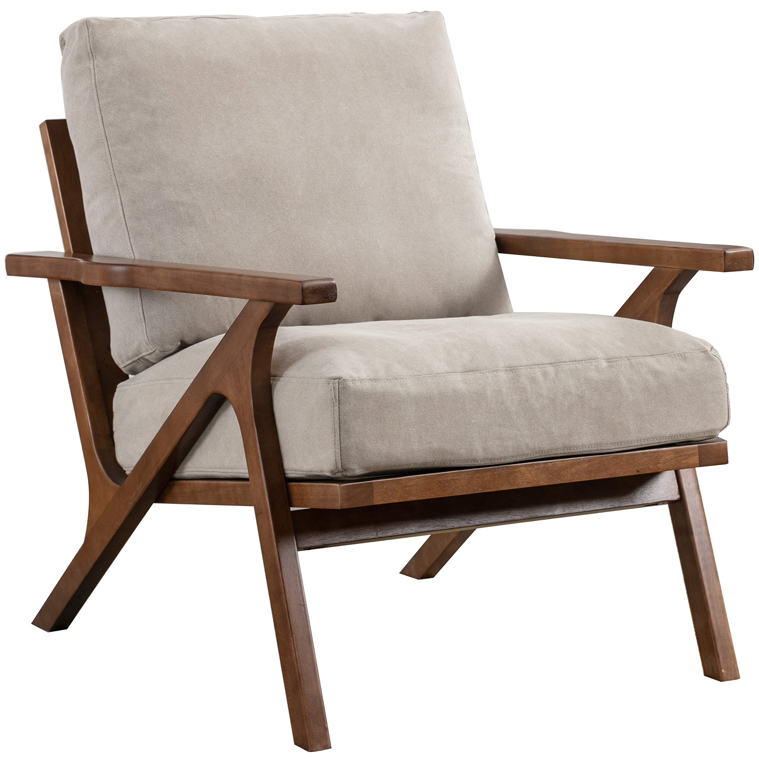 chairus Mid Century Accent Armchair Modern Upholstered Lounge Chair Compfy Leisure Arm Chair for Living Room Fireplace/Bedroom/R