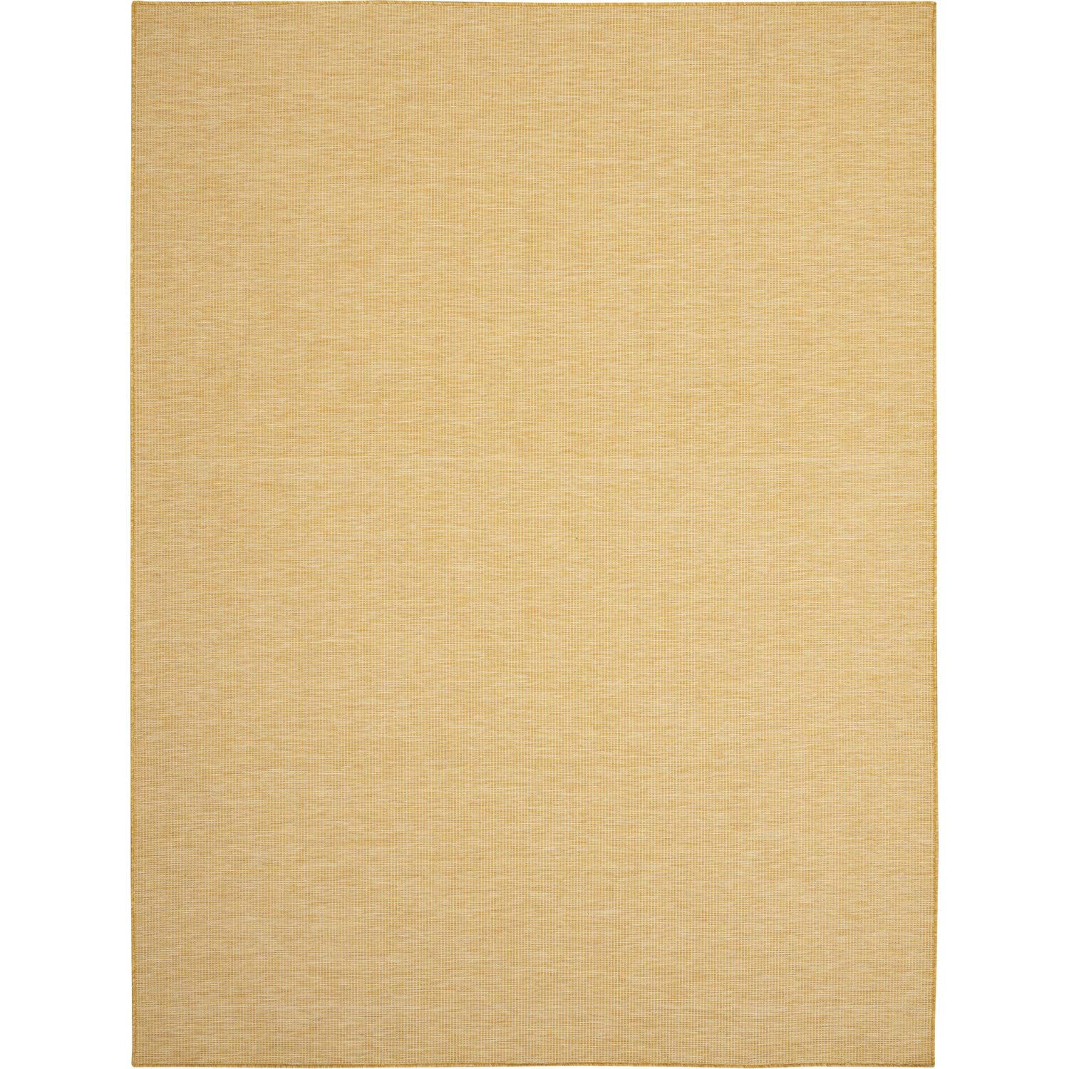 Nourison Positano Indoor/Outdoor Yellow 9 x 12 Area Rug, Easy- Cleaning, Non Shedding, Bed Room, Living Room, Dining Room, Bac