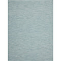 Nourison Positano Indoor-Outdoor Aqua 9 x 12 Area Rug, Easy Cleaning, Non Shedding, Bed Room, Living Room, Dining Room, Backya
