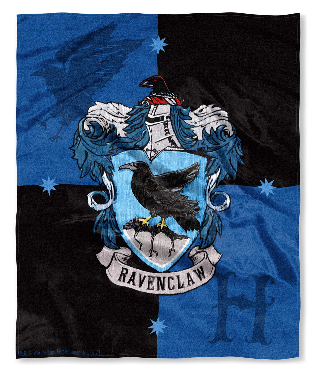 Harry Potter Ravenclaw House Crest Silk Touch Throw 50 x 60- Ravenclaw