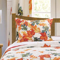 Barefoot Bungalow Falling Leaves Pillow Sham, Standard, Off- White