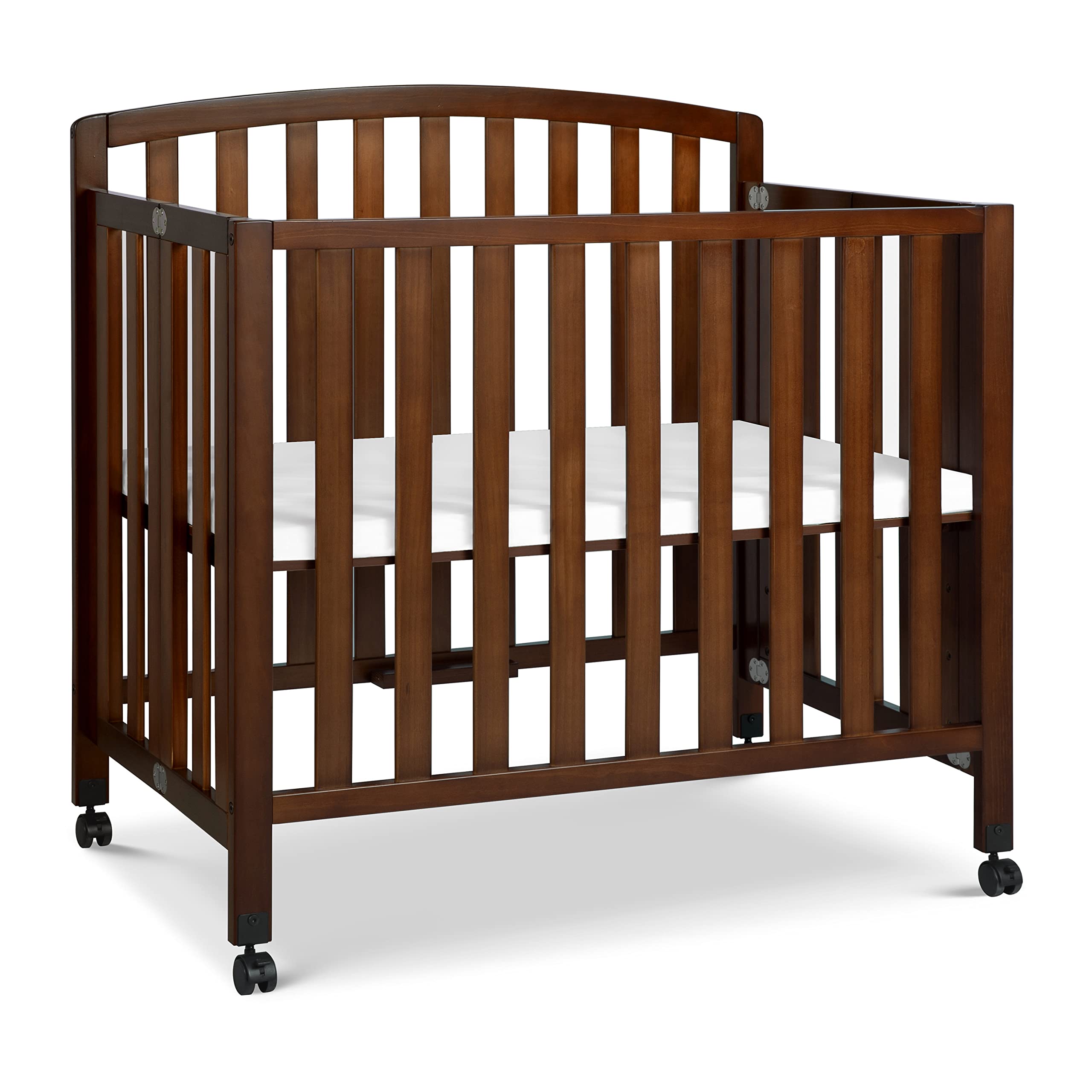 DaVinci Dylan 3-in-1 Portable Baby Crib with Wheels - Toddler Bed & Daybed Conversion - Perfect for Small Spaces & Easy to Assem