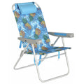SUNNYFEEL 17  Tall Oversized Beach Chairs 2 Pack for Adults Heavy Duty 500 LBS, 5 Position, Portable High Folding Camping Chair 