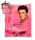 Midsouth Products Elvis Throw Blanket 50 X 60 - Pink with Guitars