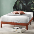 ZINUS Wen Wood Platform Bed Frame, Solid Wood Foundation, Wood Slat Support, No Box Spring Needed, Easy Assembly, Cherry, Full