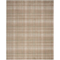Nourison Grafix Plaid Taupe 53 x 73 Area Rug, Easy Cleaning, Non Shedding, Bed Room, Living Room, Dining Room, Kitchen (5x7)