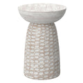SIMPLIHOME Boyd 13-inch Wide Solid Mango End Table in White Wash, Contemporary-Style Accent Table for Living Room, Bedroom, or F