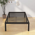 EMODA 14 Inch Twin XL Bed Frames No Box Spring Needed, Heavy Duty XL Twin Metal Platform Bed Frame, Noise Free, Easy Assembly, B