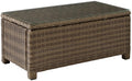 Crosley Furniture Bradenton All Weather Rattan Wicker Outdoor Coffee Table for Patio, Deck, Porch, Brown