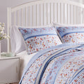 Greenland Home Betty Lace-Embellished Quilted Pillow Sham, White, King 20x36-inch