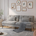 COMHOMA Convertible Futon Sofa Bed, 68Fabric Futon Couch with Adjustable Backrest