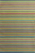 Mad Mats Geometric Outdoor Rug, Reversible Plastic Mat (6 x 9, Mix - Rainbow)