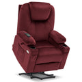 MCombo Large Power Lift Recliner Chair Sofa with Massage and Heat for Big and Tall Elderly People, 3 Positions, Cup Holders, and