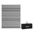 Outsunny Reversible Outdoor Rug, 8 x 10 Waterproof Plastic Straw Floor Mat, Portable RV Camping Carpet, Large Floor Mat for Ba