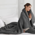 Heated Throw Blanket, Electric Blanket Throw with 5 Heating Levels & 4 Hours Auto Off, Double Sided Super Soft Sherpa Fast Heati