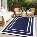 OLANLY Outdoor Rug 8x10 ft Waterproof, Reversible Outdoor Plastic Straw Rug, RV Mat, Indoor Outdoor Carpet Clearance for Patio, 