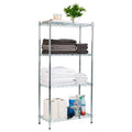 Mind Reader Storage Shelves, Garage Shelving, Storage Shelf, Pantry Org, Adjustable, Metal, 23.5 L x 11.75 W x 48 H, Silver