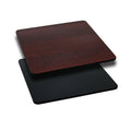Flash Furniture Glenbrook 30 Square Table Top with Black or Mahogany Reversible Laminate Top
