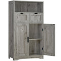 Iwell Storage Cabinet with 2 Drawers & 2 Adjustable Shelves, Kitchen Cabinet, Cupboard, for Living Room, Kitchen, Entryway, Home