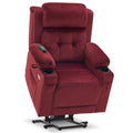MCombo Small Triple Motor Power Lift Recliner Chair with Massage and Heat for Petite Elderly People, Adjustable Headrest, Infini