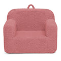 Delta Children Sherpa Cozee Chair - Foam Kids Chair for Ages 18 Months and Up, Rose