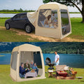 5 Person All Weather Pop Up Camping Screen Tent/SUV Tent, Outdoor Screen Room for Camping with Shelter Mesh & Waterproof PVC, In