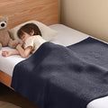 Guohaoi Knitted Weighted Blanket Kids (Dark Grey 50x60 10lbs) No Beads Cooling Heavy Blanket, Home Decor Breathable Chunky Knit 