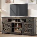 YITAHOME TV Stand for 75/80 Inch TV, Entertainment Center, TV Cabinet with Drawers and Power Outlet, Dark Rustic Oak TV Console 