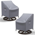Mrrihand Outdoor Swivel Lounge Chair Cover Waterproof, 2 Pack Heavy Duty Patio Rocking Chair Covers for Outdoor Furniture, 33 W 