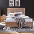 Grain Wood Furniture Montauk Solid Wood Bed, Full Size, Rustic Off-White