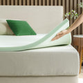 ZINUS 2 Inch Green Tea Memory Foam Mattress Topper, Smaller, More Convenient WonderBox Packaging, Pressure-Relieving Layers, Cer