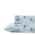 Eddie Bauer - Queen Sheet Set, Warm Breathable Cotton Flannel Bedding with Deep Pockets, Brushed for Extra Softness, Cozy Home D